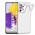 Saii 2 az 1-ben Samsung Galaxy A53 5G TPU tok és edzett üveg képernyővédő fólia
