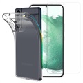 Saii 2 az 1-ben Samsung Galaxy S22 5G TPU tok és edzett üveg képernyővédő fólia