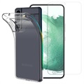 Saii 2 az 1-ben Samsung Galaxy S22+ 5G TPU tok és üveg kijelzővédő fólia