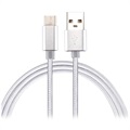 Saii Charge&Sync USB-C kábel - 1 m, USB 3.1 - fehér
