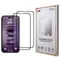 Saii 3D Premium iPhone 14 edzett üveg kijelzővédő fólia - 2 db.