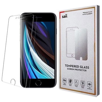 Saii Premium iPhone 6/6S/7/8/SE (2020)/SE (2022) Edzett üveg - 9H - 2 db.