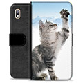 Samsung Galaxy A10 Premium pénztárca tok - Cat