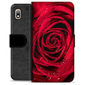 Samsung Galaxy A10 Premium pénztárca tok - Rose