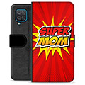 Samsung Galaxy A12 Premium pénztárca tok - Super Mom