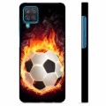 Samsung Galaxy A12 védőburkolat - Football Flame