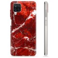 Samsung Galaxy A12 TPU tok - vörös márvány