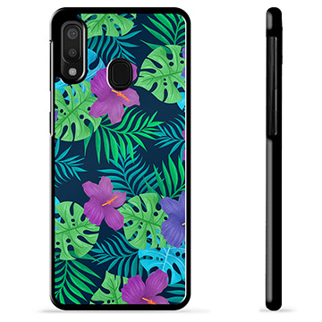 Samsung Galaxy A20e védőburkolat - trópusi virág