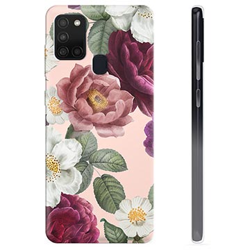 Samsung Galaxy A21s TPU tok – romantikus virágok