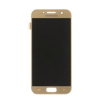 Samsung Galaxy A3 (2017) LCD kijelző - arany