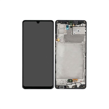 Samsung Galaxy A42 5G előlap és LCD kijelző GH82-24375A - fekete