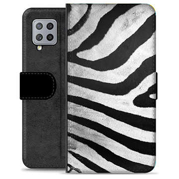 Samsung Galaxy A42 5G Premium Wallet tok - Zebra