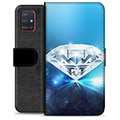 Samsung Galaxy A51 Premium pénztárca tok - gyémánt