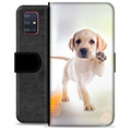Samsung Galaxy A51 Premium pénztárca tok - kutya