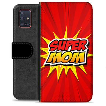 Samsung Galaxy A51 Premium pénztárca tok - Super Mom
