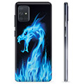 Samsung Galaxy A71 TPU tok - Blue Fire Dragon