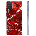 Samsung Galaxy A71 TPU tok - vörös márvány