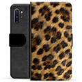 Samsung Galaxy Note10+ prémium pénztárca tok - Leopard