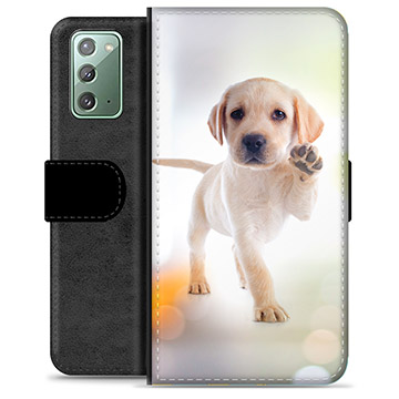 Samsung Galaxy Note20 Premium pénztárca tok - kutya
