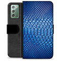 Samsung Galaxy Note20 Premium pénztárca tok - bőr