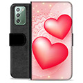 Samsung Galaxy Note20 prémium pénztárca tok - szerelem