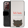Samsung Galaxy Note20 Ultra Premium pénztárca tok - Angry Cat