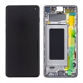 Samsung Galaxy S10 előlap és LCD kijelző GH82-18850A - fekete