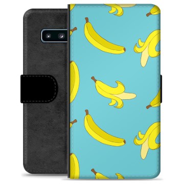 Samsung Galaxy S10 Premium pénztárca tok – banán