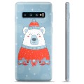 Samsung Galaxy S10+ TPU tok – karácsonyi medve