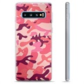 Samsung Galaxy S10+ TPU tok - rózsaszín terepszínű