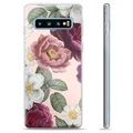 Samsung Galaxy S10+ TPU tok – romantikus virágok