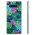 Samsung Galaxy S10+ TPU tok – trópusi virág