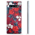 Samsung Galaxy S10+ TPU tok - Vintage Flowers
