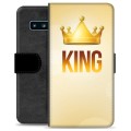 Samsung Galaxy S10 Premium pénztárca tok - King