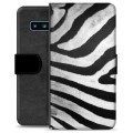 Samsung Galaxy S10 Premium Wallet tok - Zebra
