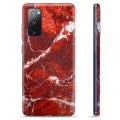 Samsung Galaxy S20 FE TPU tok - vörös márvány