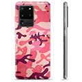 Samsung Galaxy S20 Ultra TPU tok - rózsaszín terepszínű