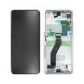 Samsung Galaxy S21 Ultra 5G előlap és LCD kijelző GH82-26035B - Ezüst