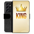 Samsung Galaxy S21 Ultra 5G Premium Wallet tok - King