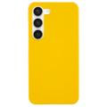 Samsung Galaxy S23 5G Gumírozott Műanyag Tok - Sárga