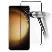 Samsung Galaxy S24 teljes fedésű edzett üveg képernyővédő fólia - Fekete él