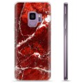 Samsung Galaxy S9 TPU tok - vörös márvány