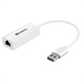Sandberg USB 3.0 / Gigabit Ethernet hálózati adapter - fehér