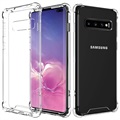 Karcálló Samsung Galaxy S10+ hibrid tok – átlátszó