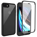 iPhone 7/8/SE (2020)/SE (2022) Shine&Protect 360 hibrid tok - fekete / átlátszó