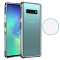 Ütésálló Samsung Galaxy S10+ TPU tok - átlátszó