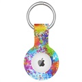 Apple AirTag szilikon tok kulcstartóval - színes