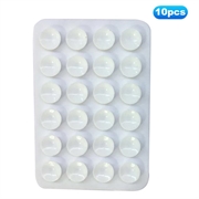 10 db szilikon tapadókorongos tapadókorong telefonokhoz csúszásgátló tapadókorongok tükör zuhanyzó telefon tartó - fehér