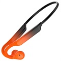 Sport Bluetooth 5.0 Air Conduction fejhallgató K9 - narancssárga / fekete