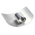 Rozsdamentes acél ujjvédő konyhai eszköz - 6,3 cm x 4,8 cm